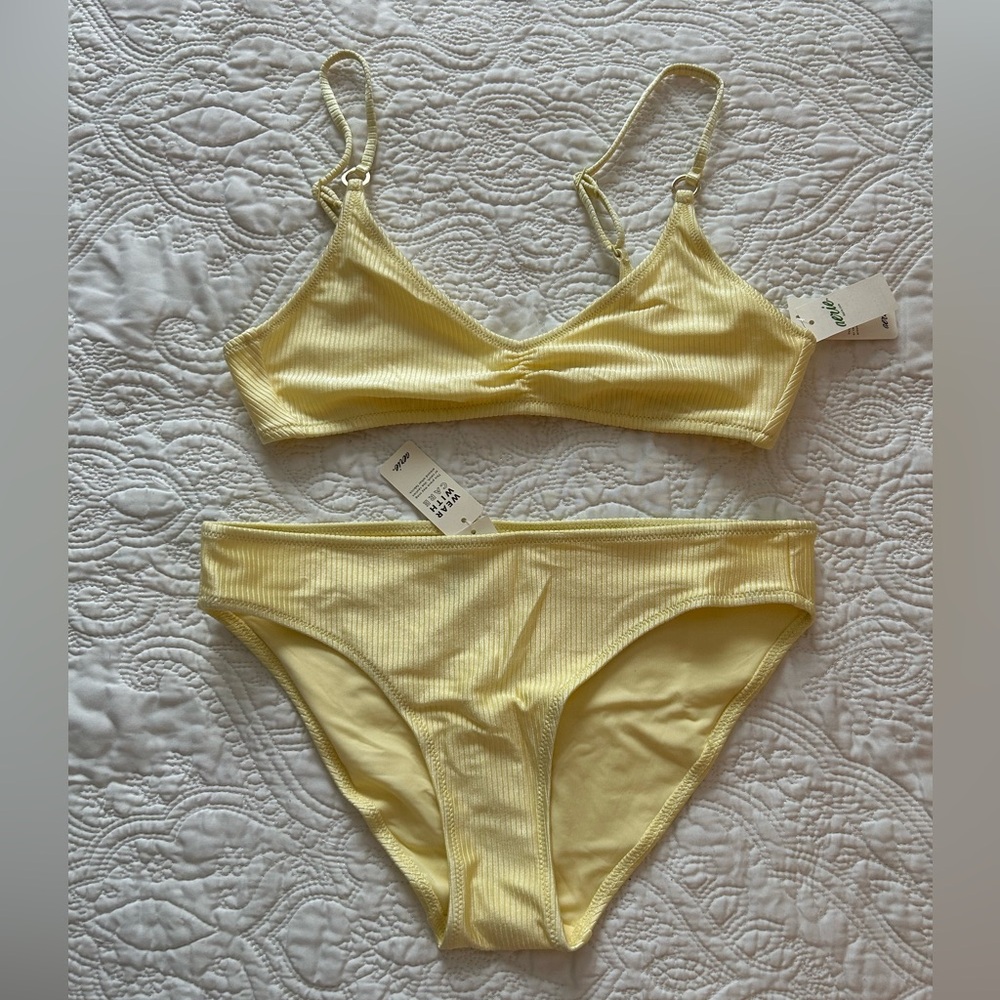 Aerie Butter Yellow Bikini Swimsuit